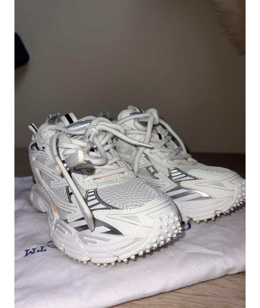OFF-WHITE Белые кроссовки, фото 3