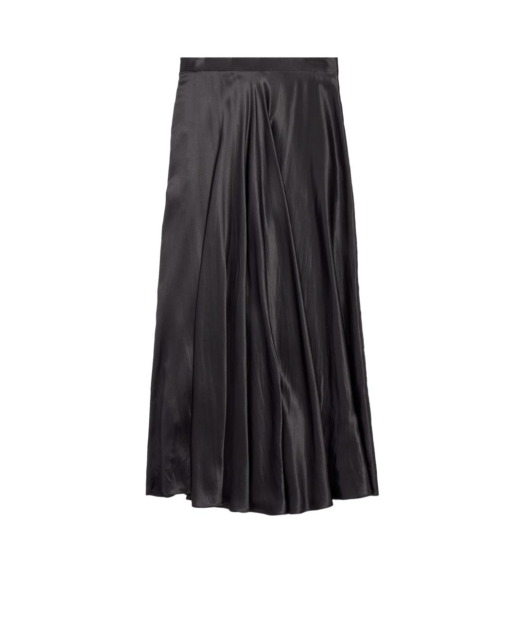 BALENCIAGA Черная полиэстеровая юбка макси, фото 4