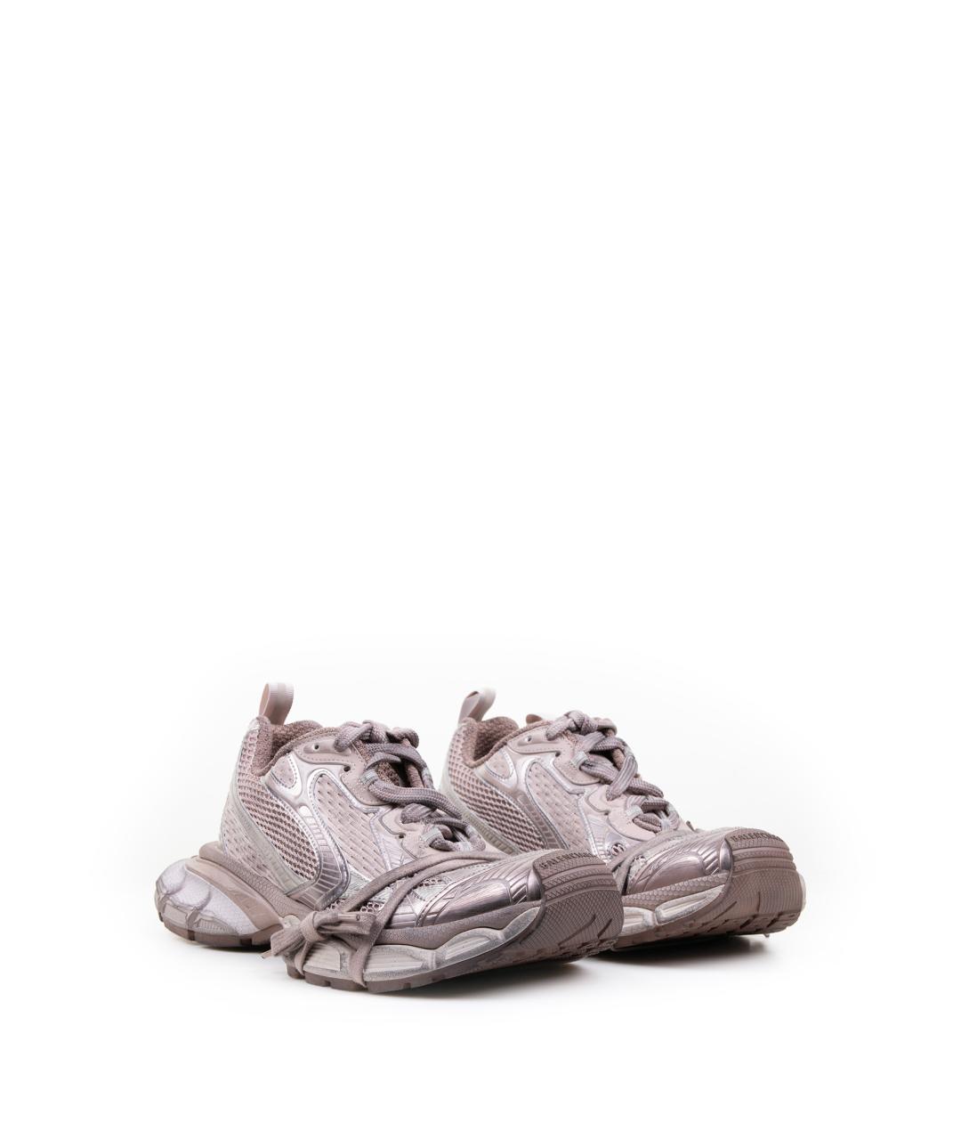 BALENCIAGA Фиолетовые синтетические низкие кроссовки / кеды, фото 2