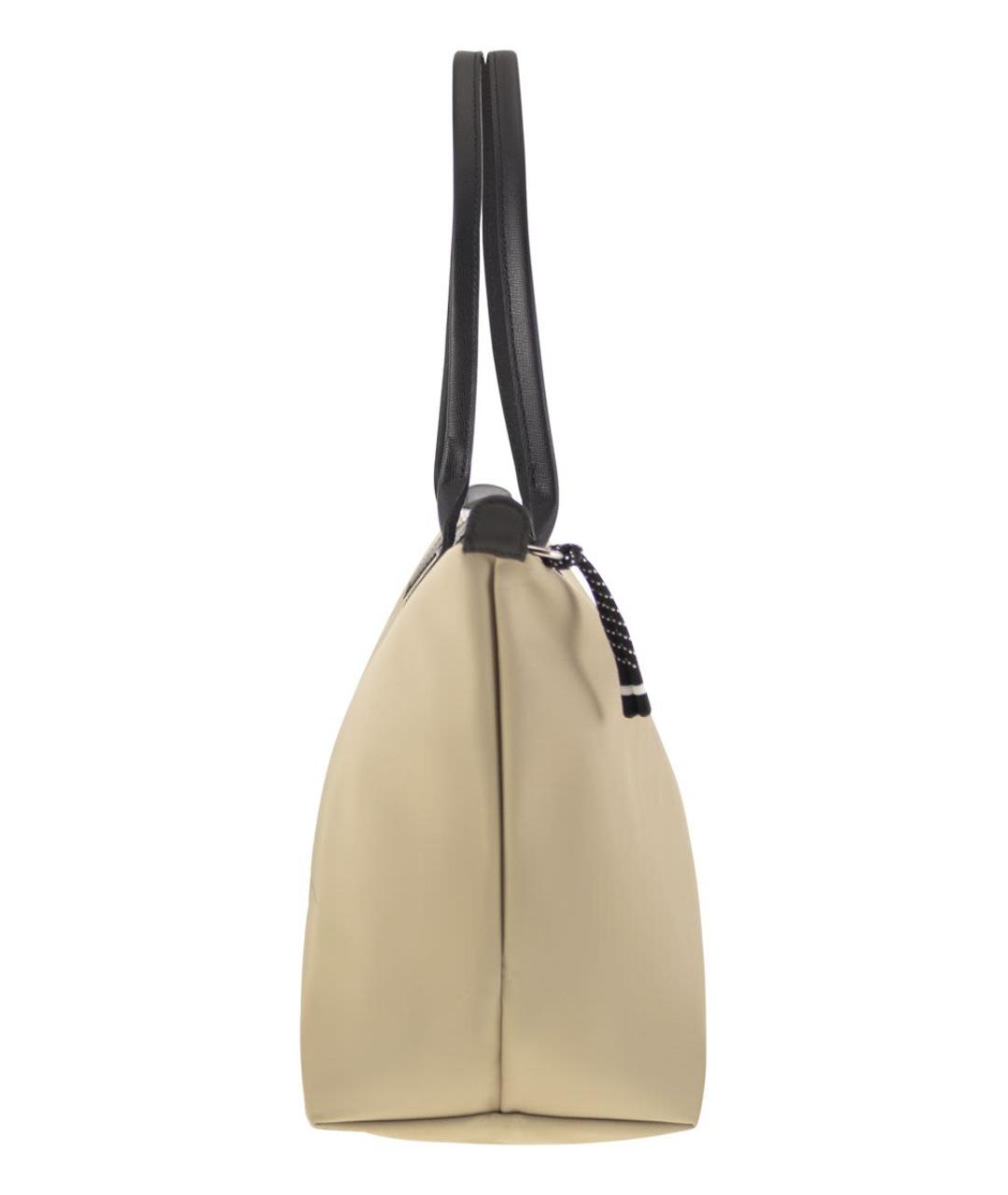 LONGCHAMP Бежевая тканевая сумка тоут, фото 3