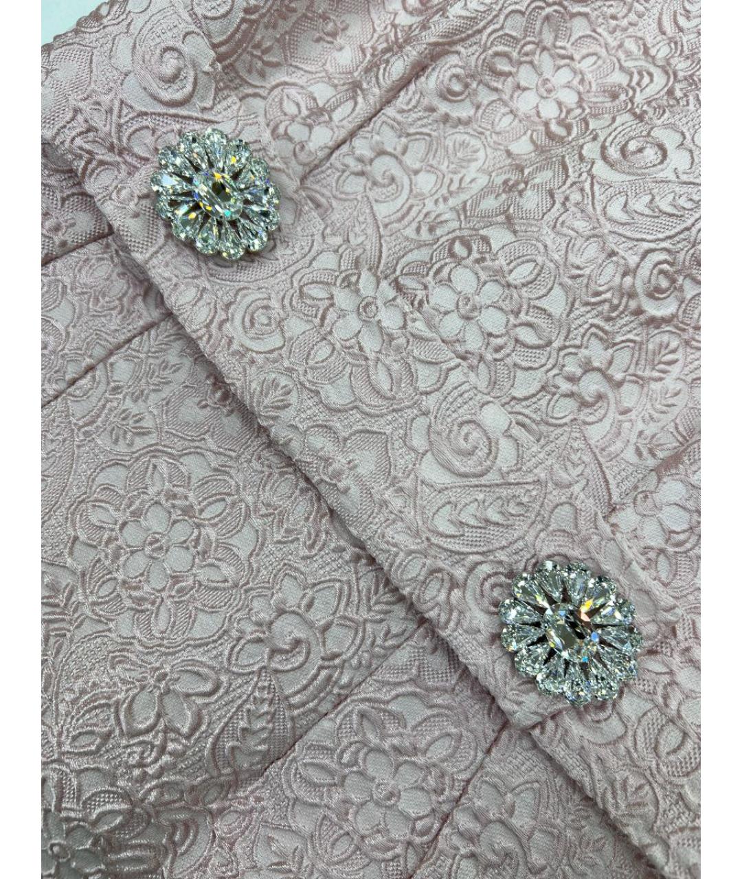 DOLCE&GABBANA Розовое коктейльное платье, фото 3