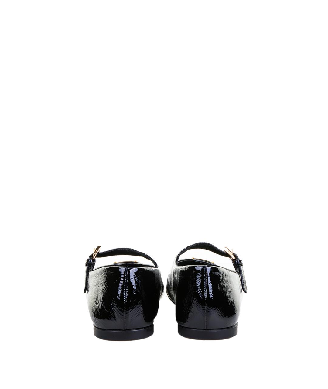 PRADA Черные балетки из лакированной кожи, фото 3
