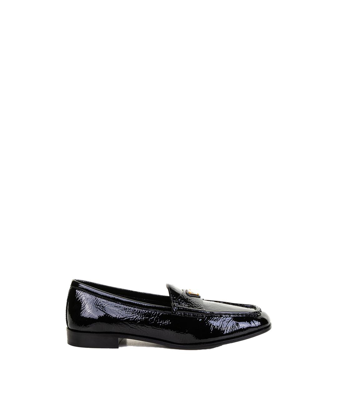 PRADA Черные лоферы из лакированной кожи, фото 1