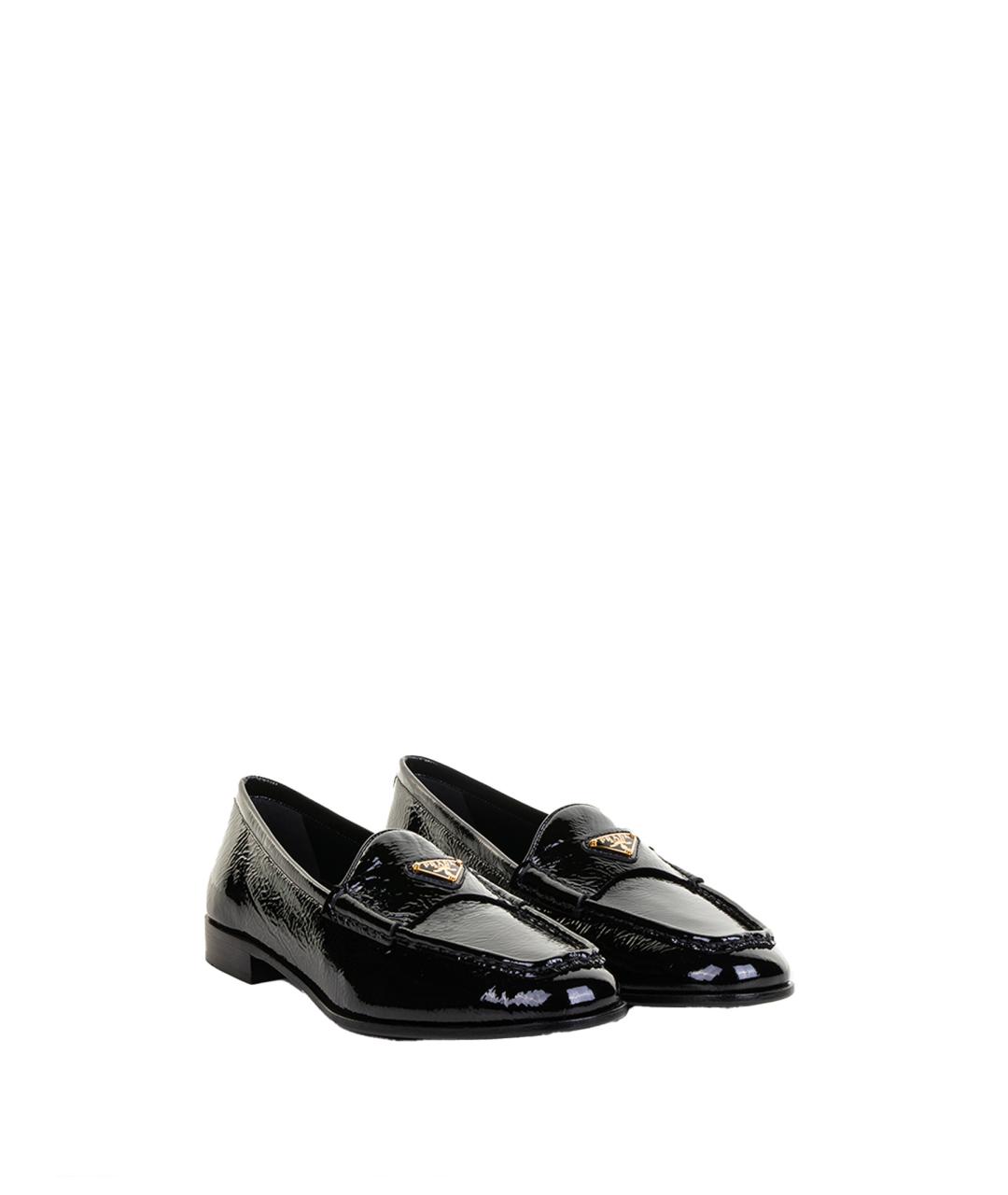 PRADA Черные лоферы из лакированной кожи, фото 5