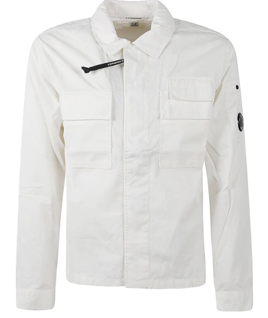 CP COMPANY Белая хлопковая куртка, фото 1
