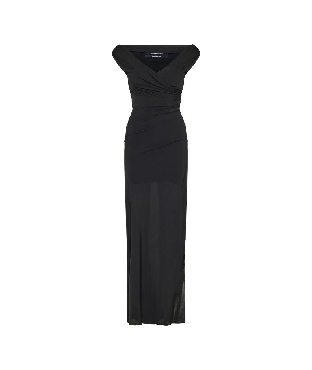 JACQUEMUS Черное полиэстеровое вечернее платье, фото 1