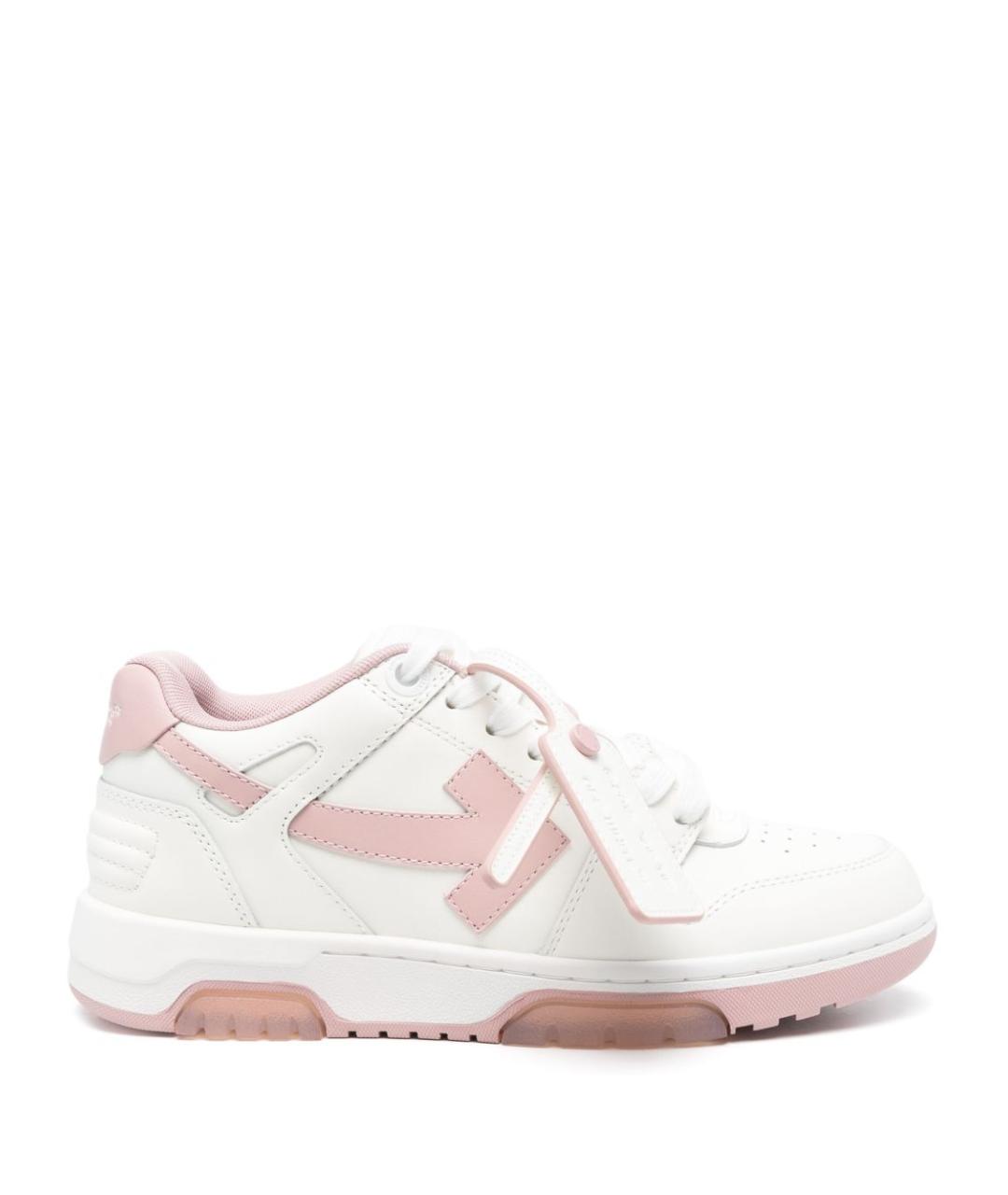 OFF-WHITE Розовые кожаные кроссовки, фото 2