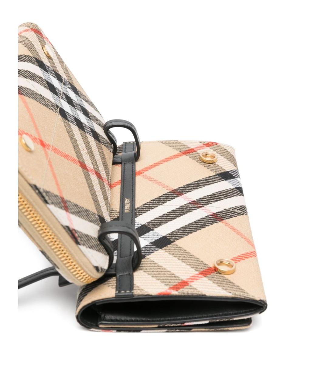 BURBERRY Мульти тканевая сумка с короткими ручками, фото 5