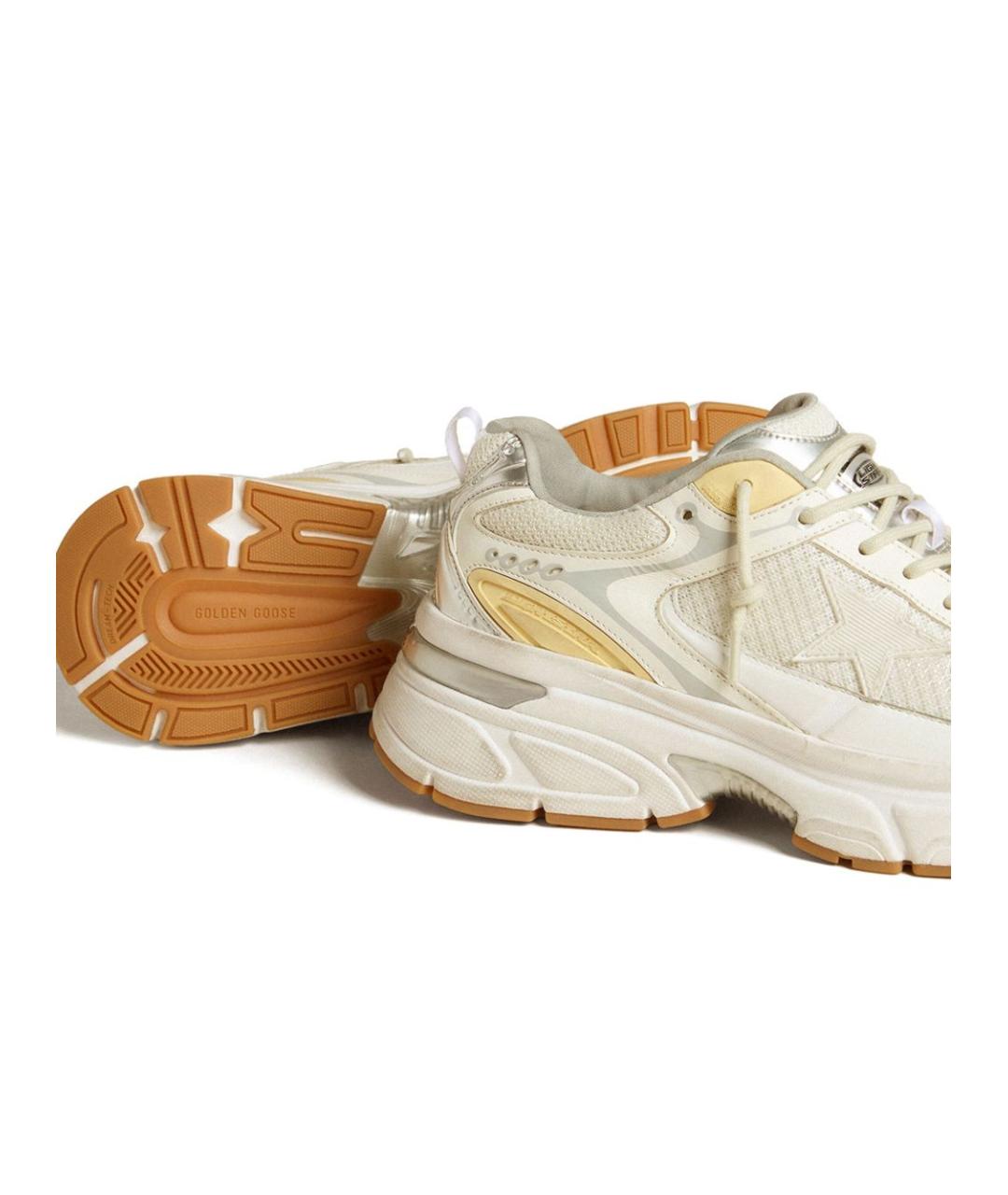 GOLDEN GOOSE DELUXE BRAND Бежевые синтетические кроссовки, фото 2