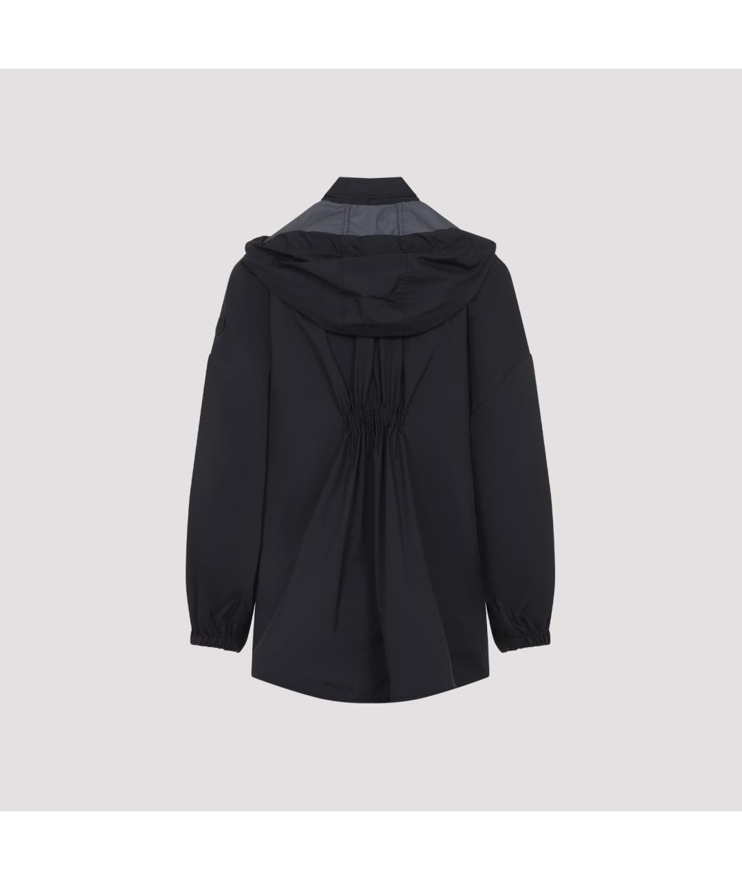 MONCLER Черная полиамидовая куртка, фото 3