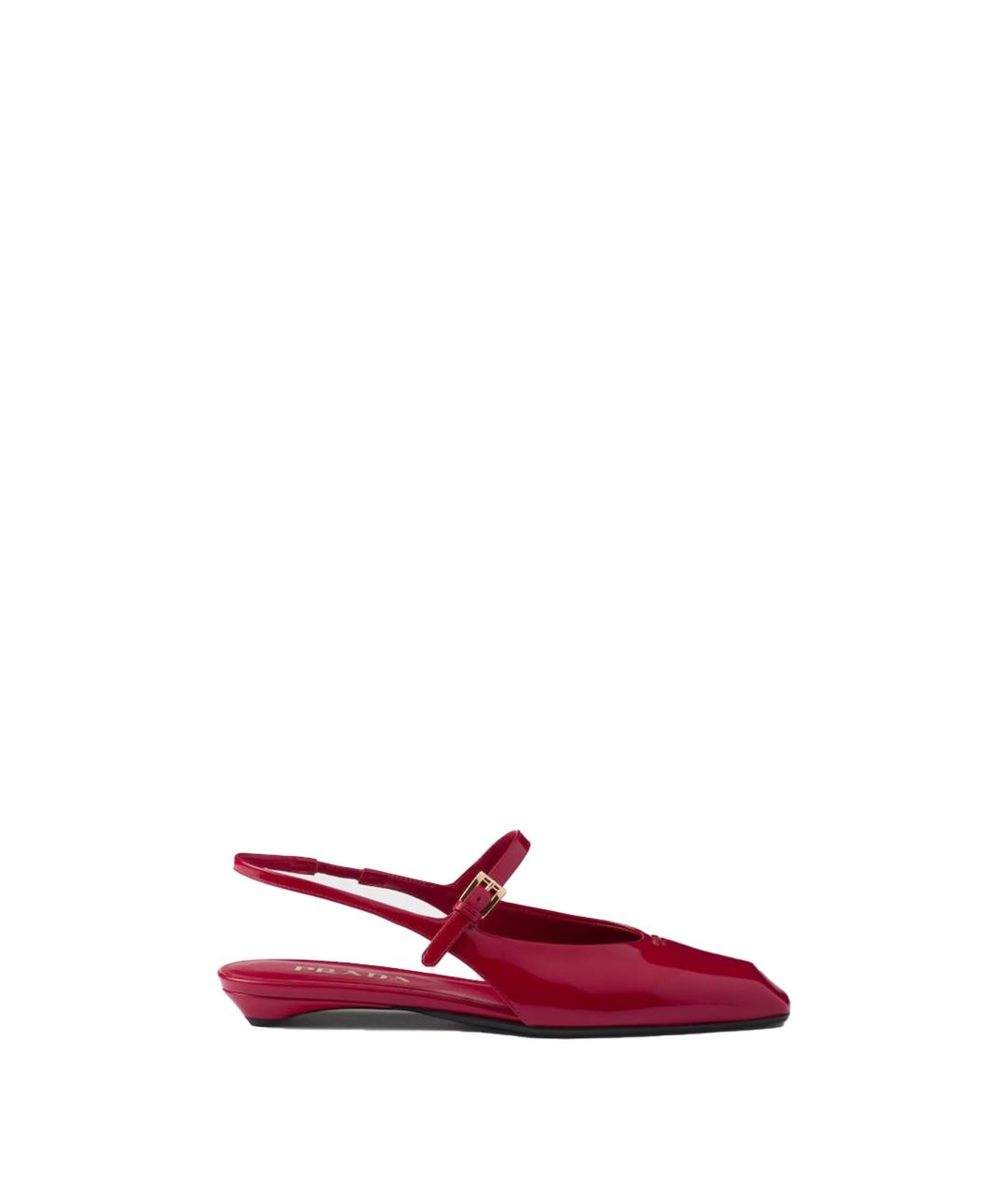 PRADA Красные туфли из лакированной кожи, фото 1