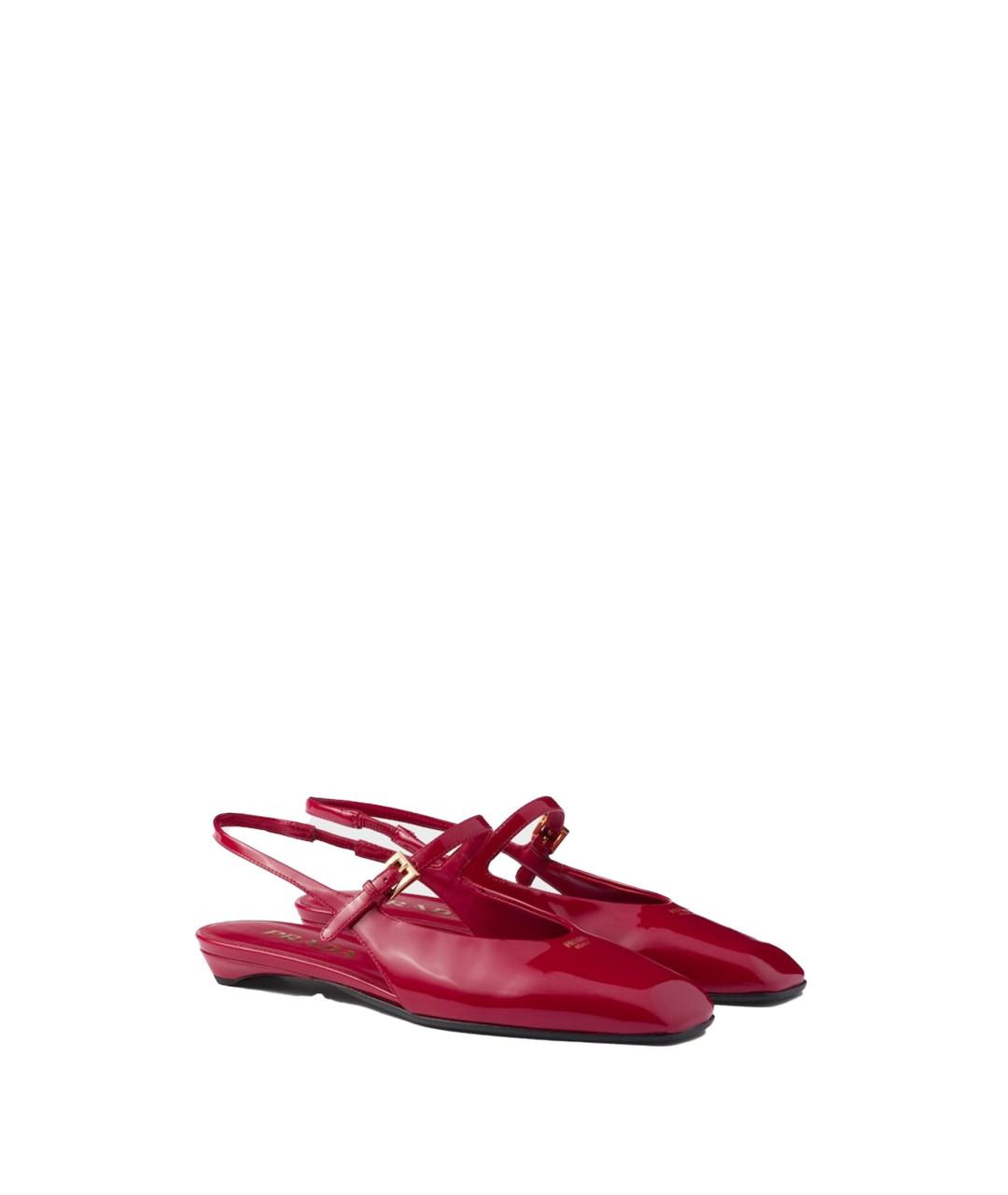 PRADA Красные туфли из лакированной кожи, фото 5