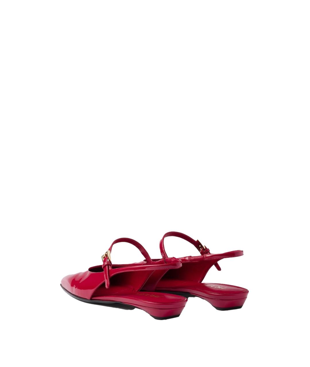 PRADA Красные туфли из лакированной кожи, фото 4