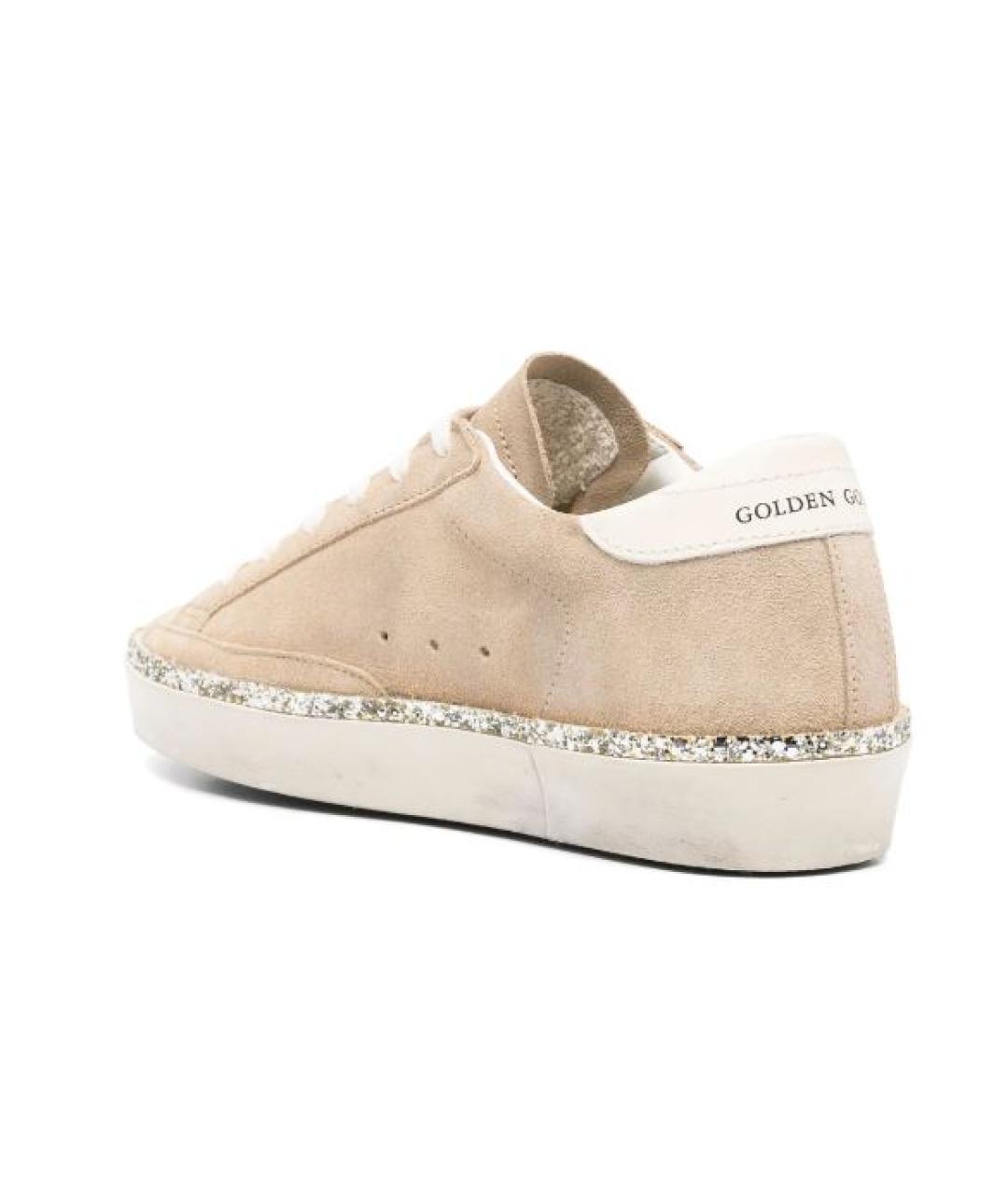 GOLDEN GOOSE DELUXE BRAND Бежевые замшевые кеды, фото 5