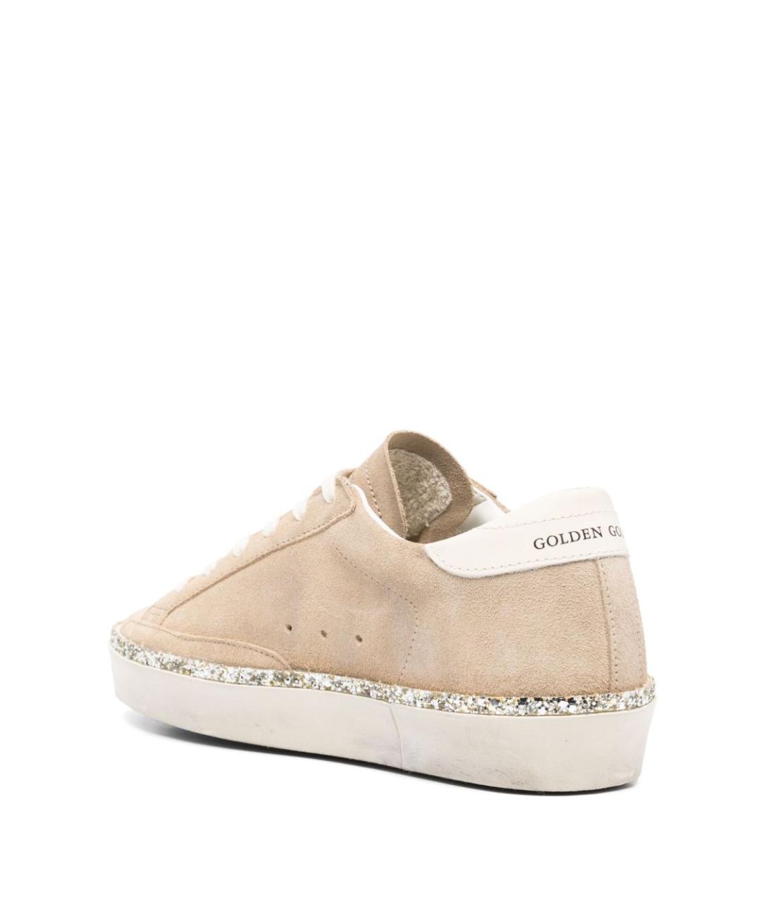 GOLDEN GOOSE DELUXE BRAND Бежевые замшевые кеды, фото 4