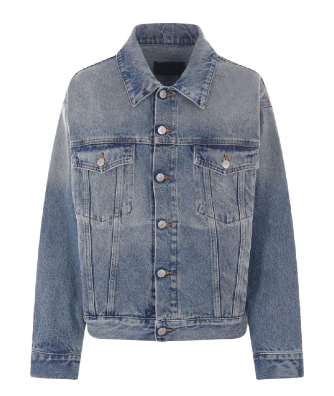 MM6 MAISON MARGIELA Голубая хлопковая куртка, фото 1