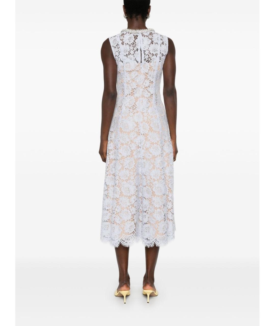 SELF-PORTRAIT Голубое повседневное платье, фото 4