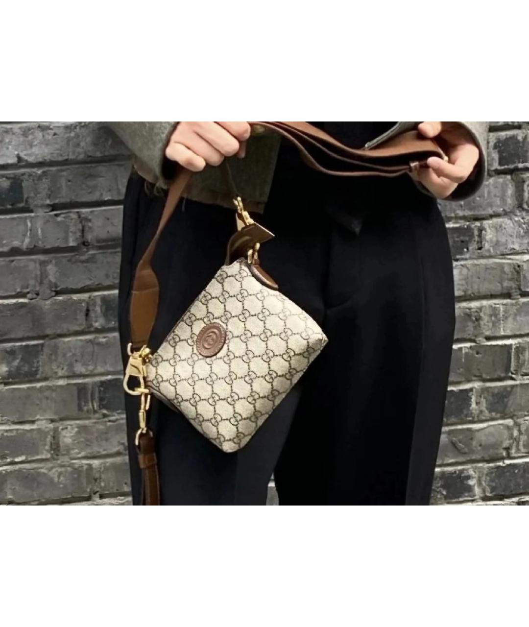 GUCCI Коричневая сумка через плечо, фото 6