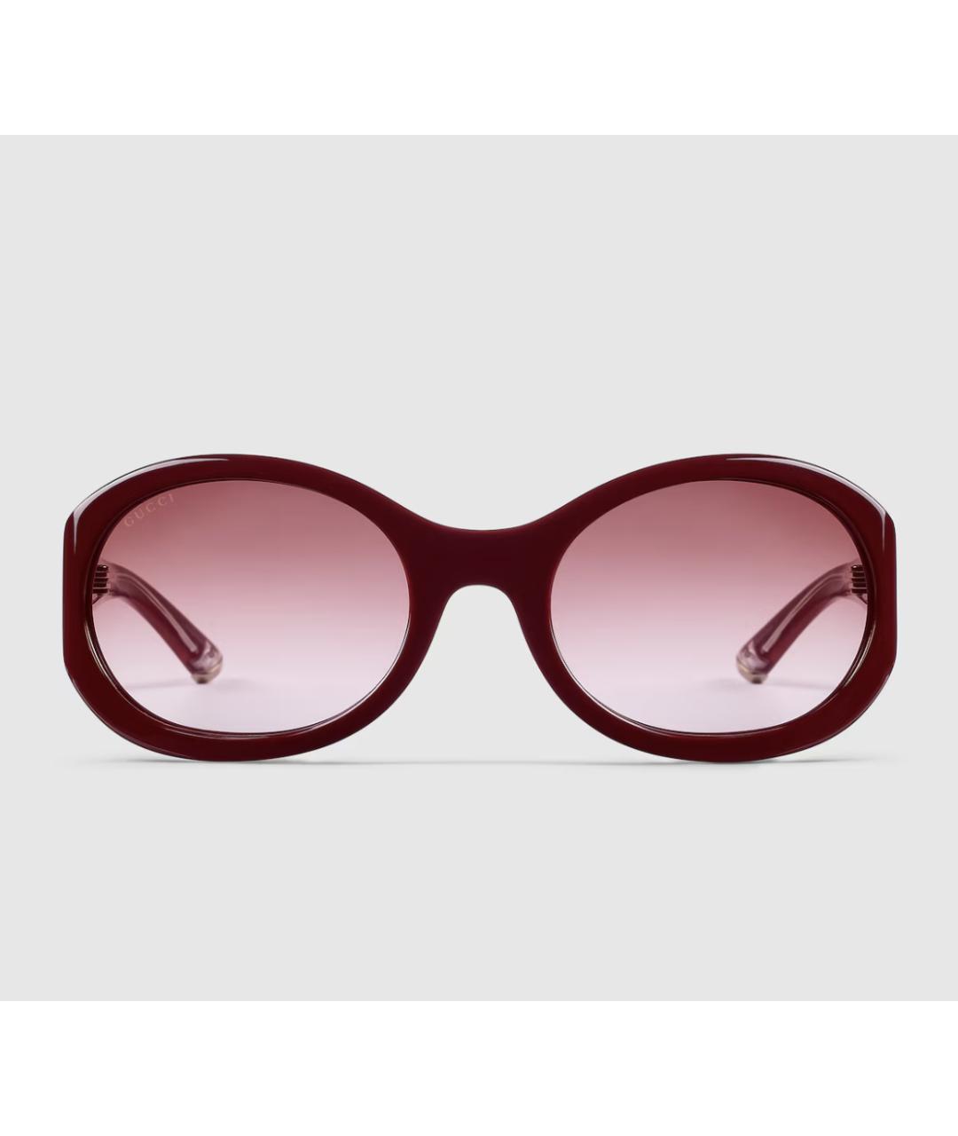 GUCCI Бордовые солнцезащитные очки, фото 4