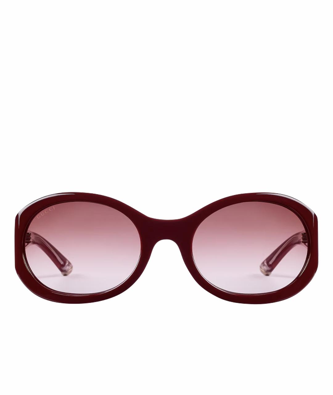 GUCCI Бордовые солнцезащитные очки, фото 1