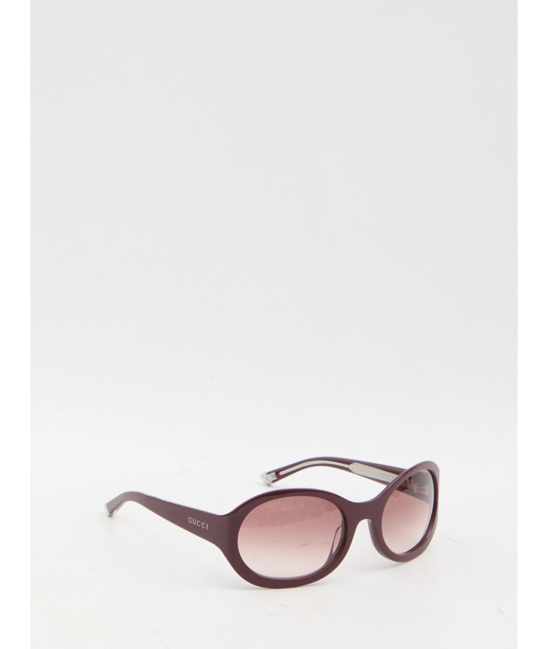 GUCCI Бордовые солнцезащитные очки, фото 2
