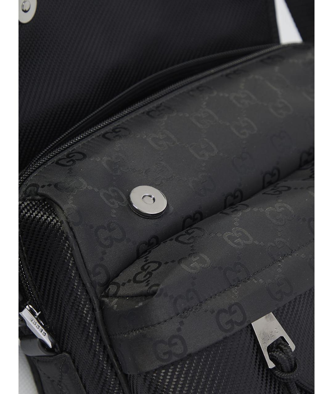 GUCCI Черная синтетическая сумка на плечо, фото 4