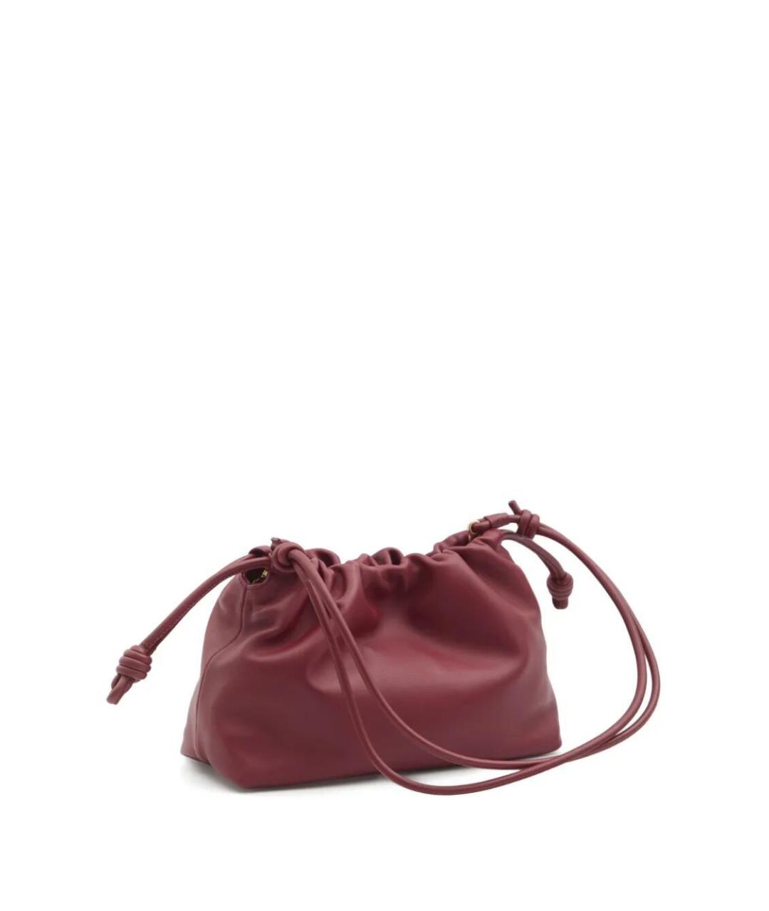 LOEWE Бордовая кожаная сумка через плечо, фото 2