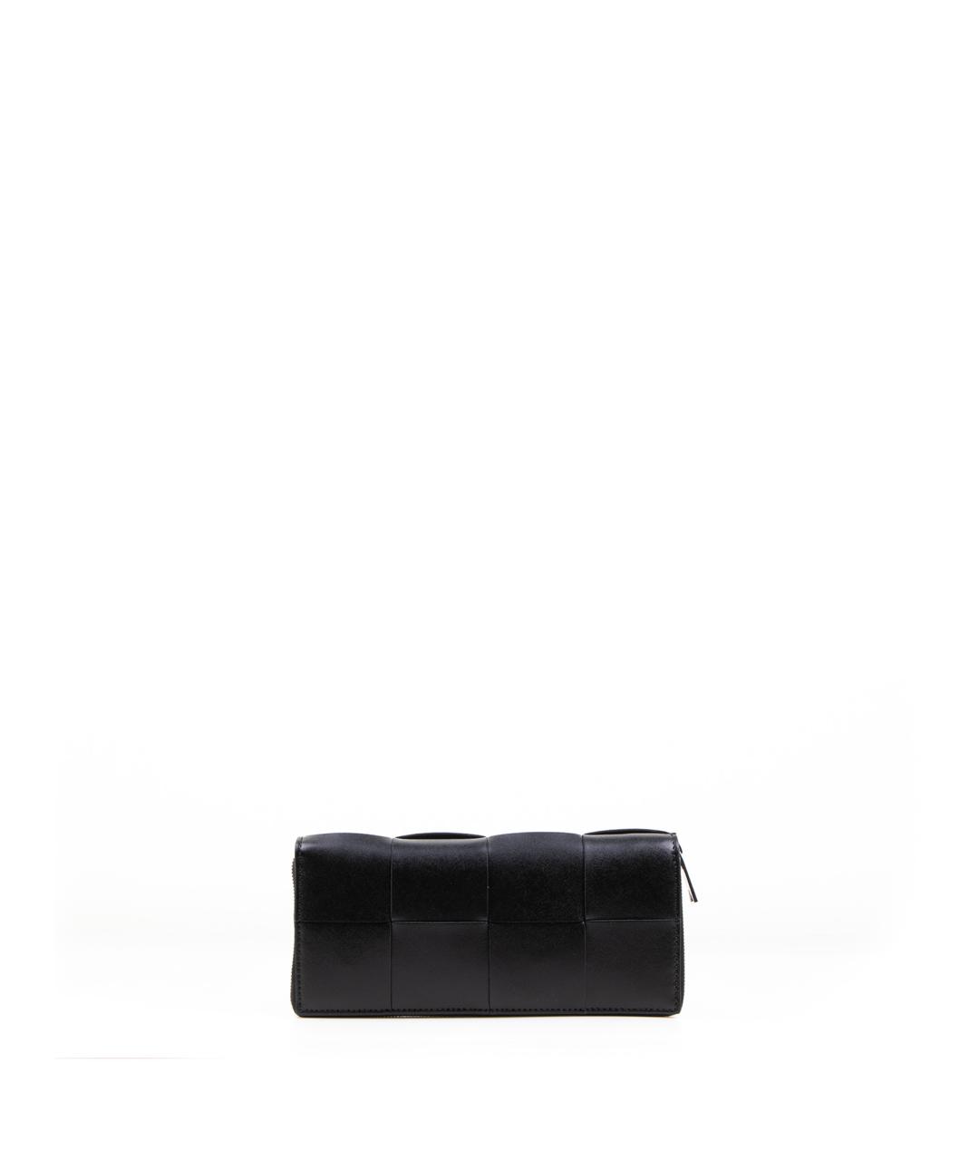 BOTTEGA VENETA Черный кожаный кошелек, фото 4