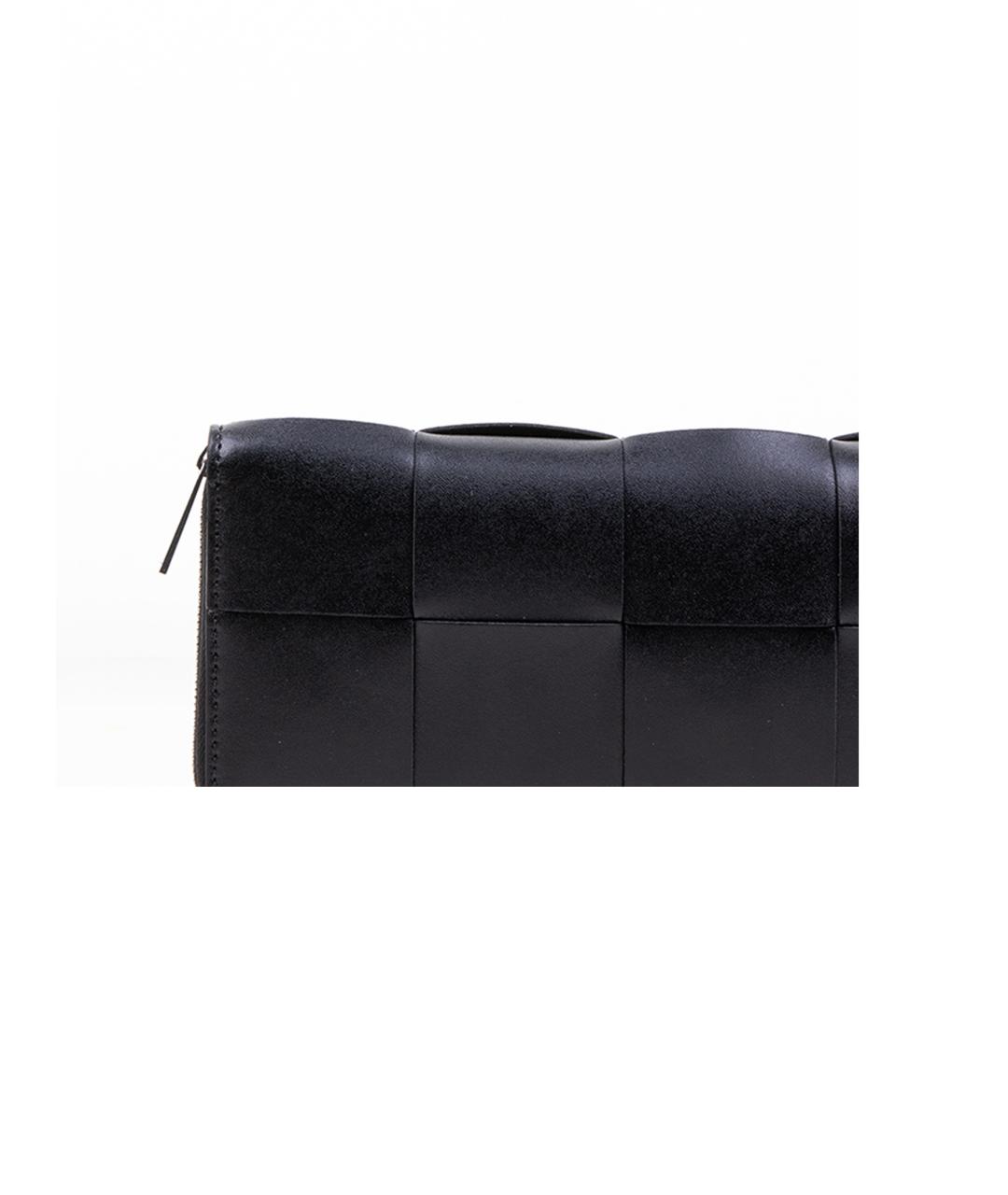 BOTTEGA VENETA Черный кожаный кошелек, фото 5