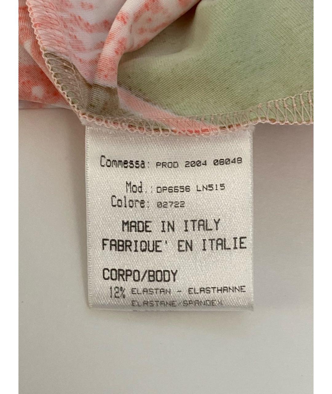 ROBERTO CAVALLI Коралловая синтетическая майка, фото 5