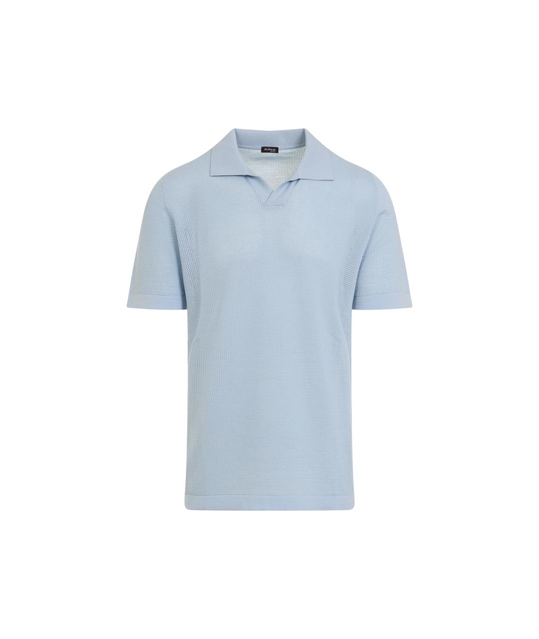 KITON Синяя хлопковая футболка, фото 1