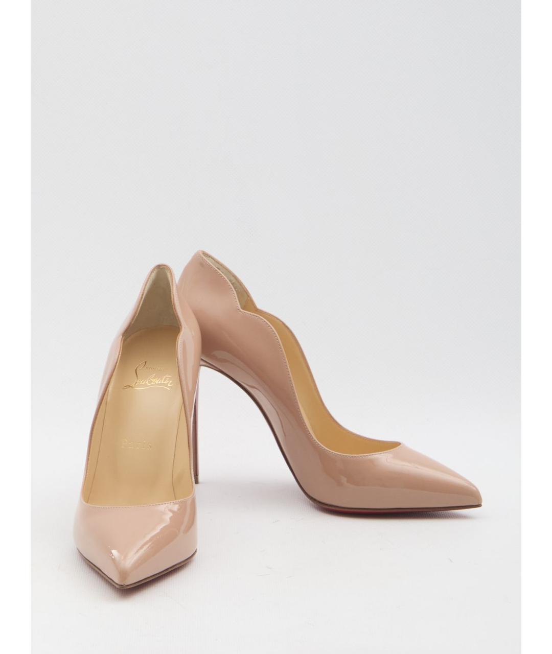 CHRISTIAN LOUBOUTIN Розовые кожаные туфли, фото 5