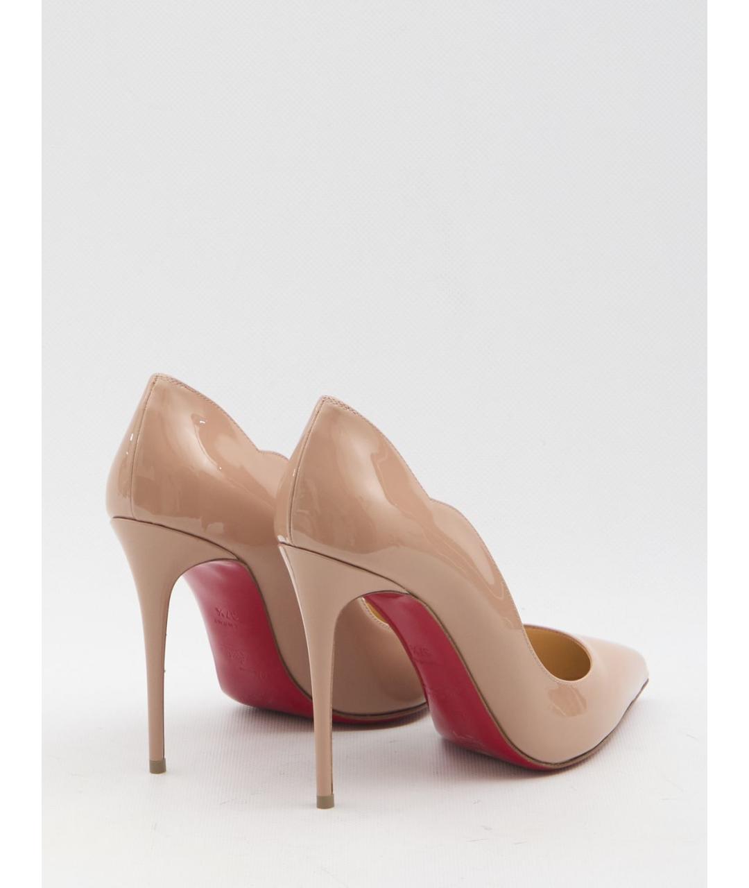 CHRISTIAN LOUBOUTIN Розовые кожаные туфли, фото 3
