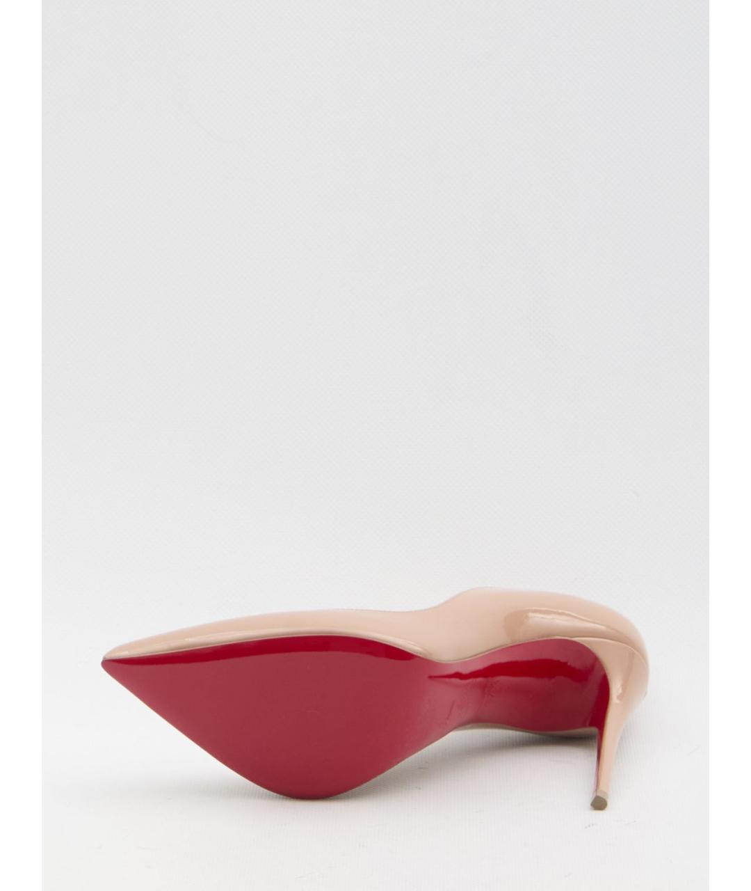 CHRISTIAN LOUBOUTIN Розовые кожаные туфли, фото 4