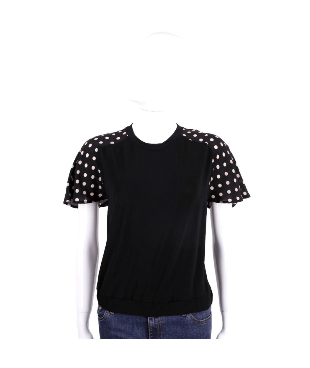 RED VALENTINO Черная блузы, фото 4