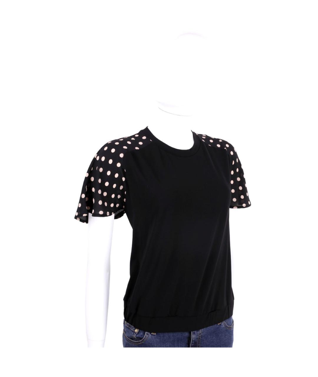 RED VALENTINO Черная блузы, фото 5