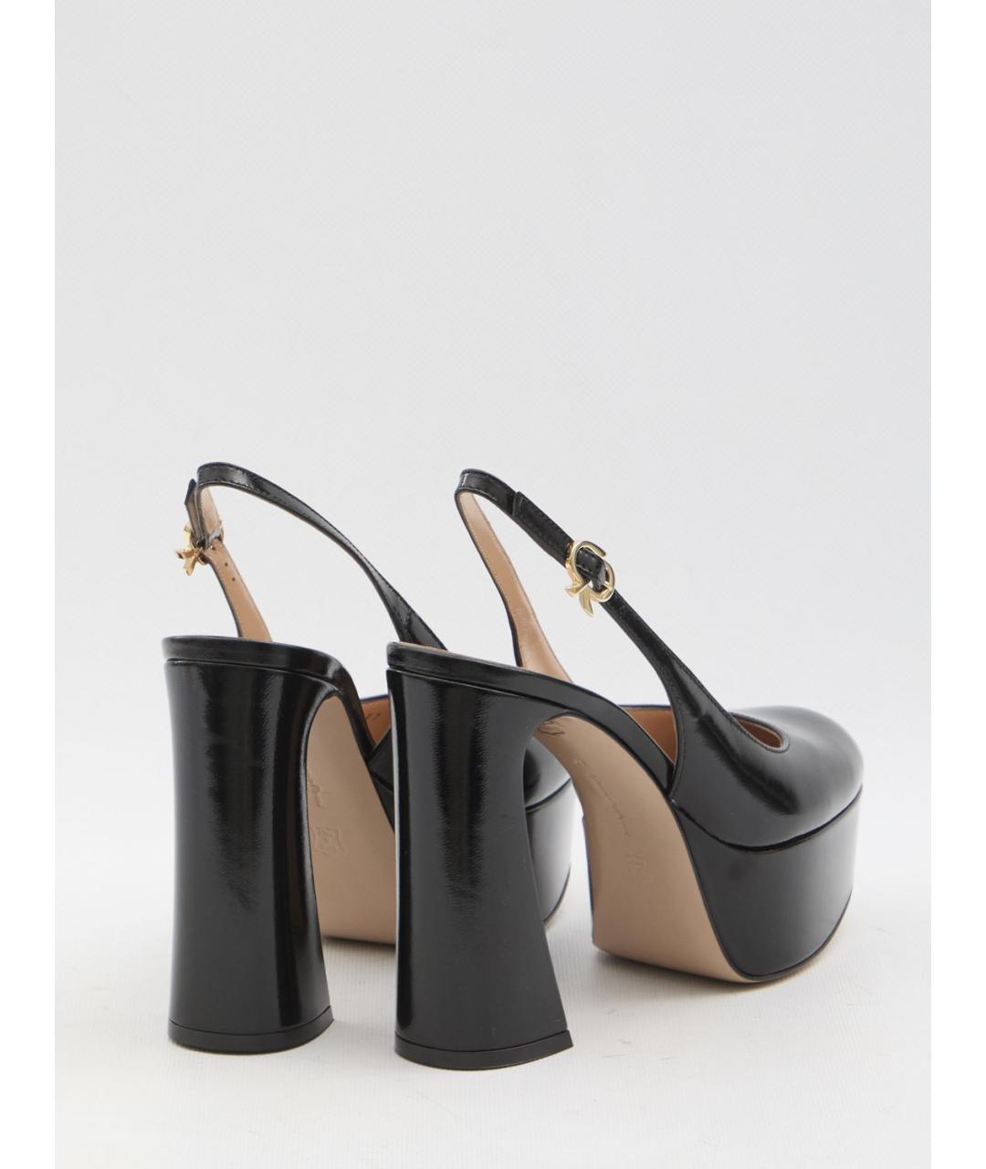 GIANVITO ROSSI Черные кожаные туфли, фото 3
