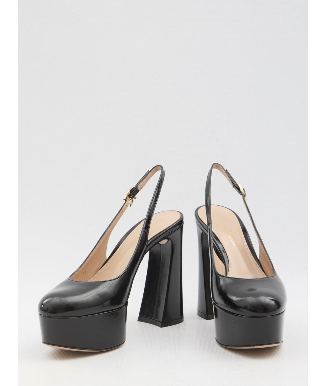 GIANVITO ROSSI Черные кожаные туфли, фото 5