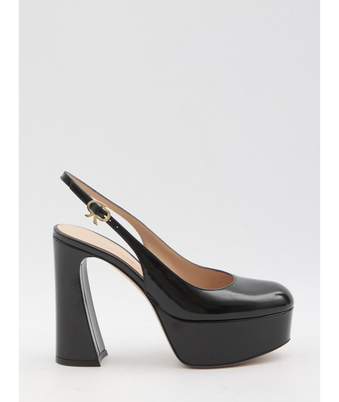 GIANVITO ROSSI Черные кожаные туфли, фото 6