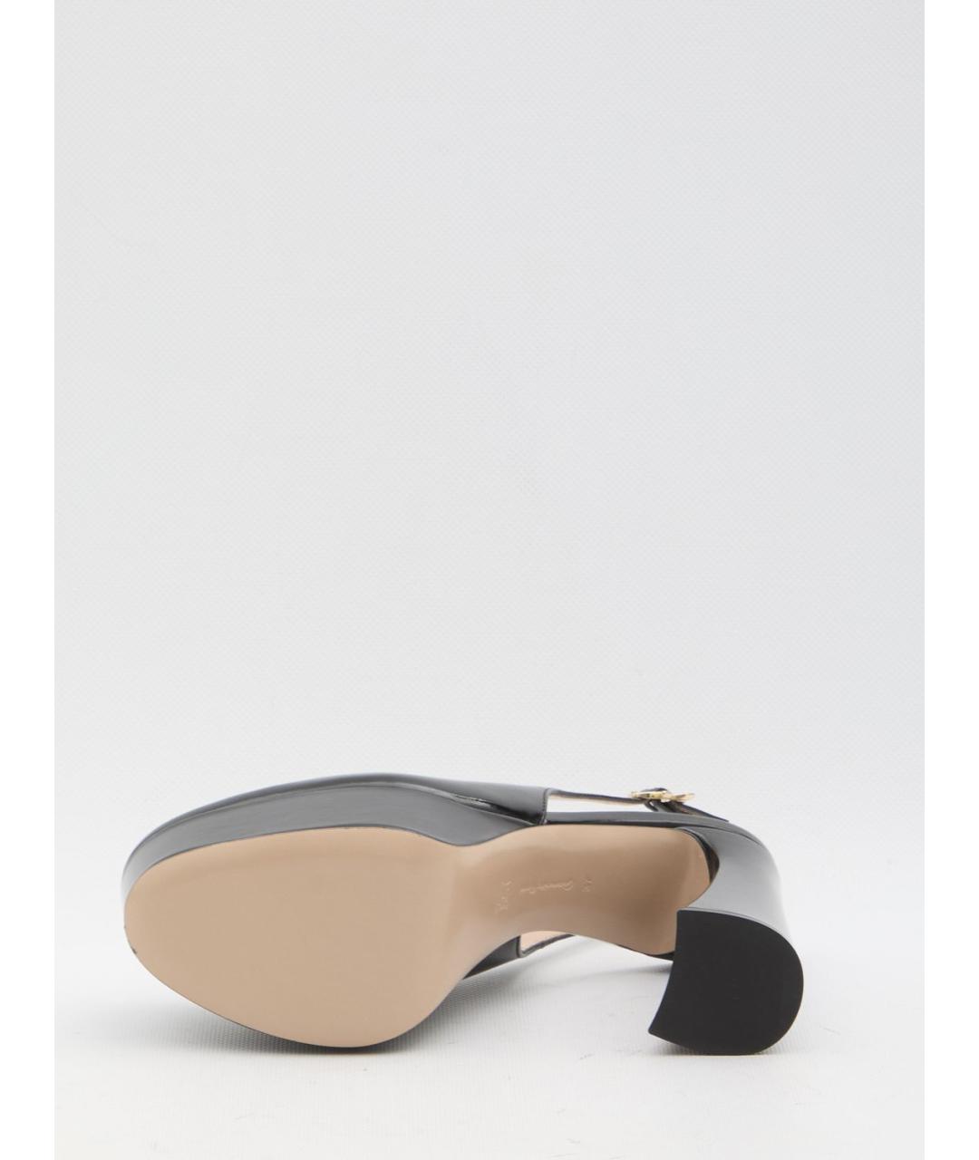 GIANVITO ROSSI Черные кожаные туфли, фото 4