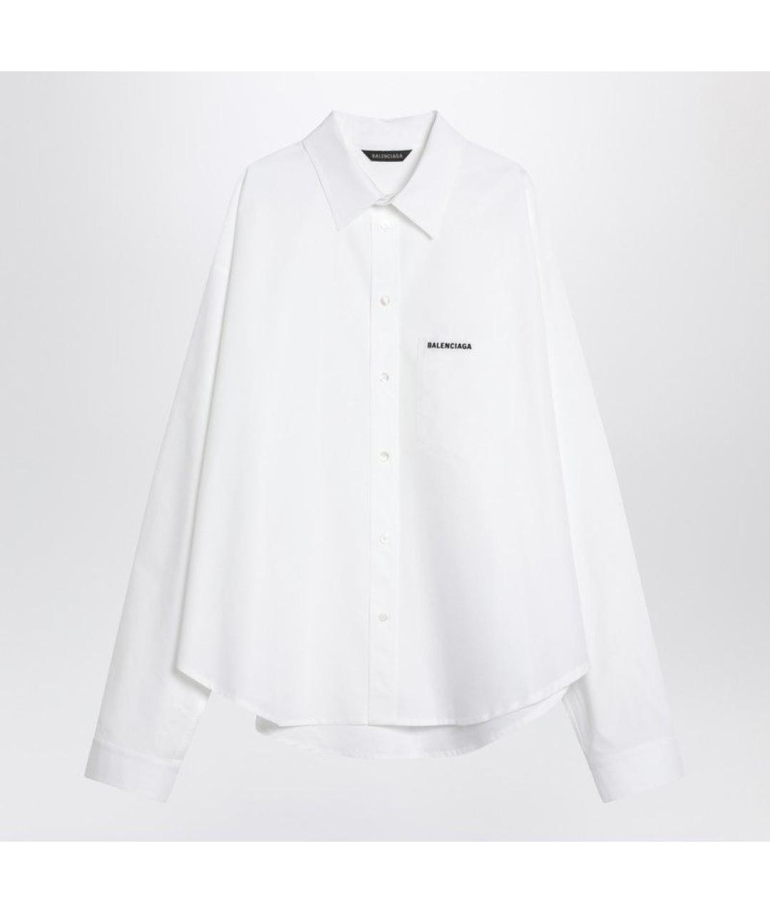 BALENCIAGA Белая хлопковая рубашка, фото 3