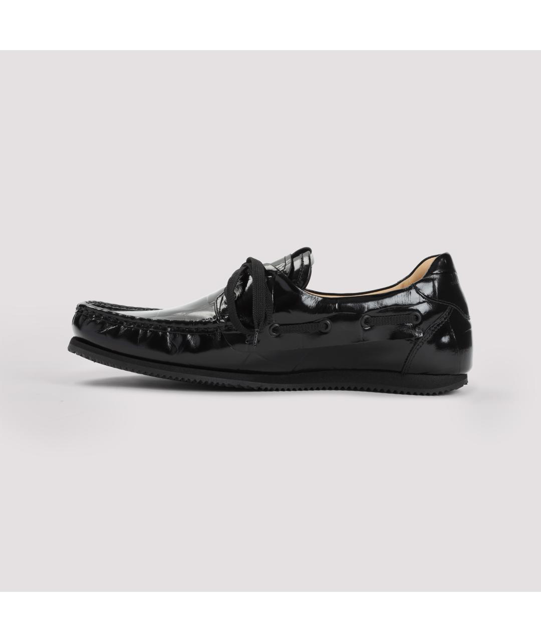 JACQUEMUS Черные кожаные лоферы, фото 3