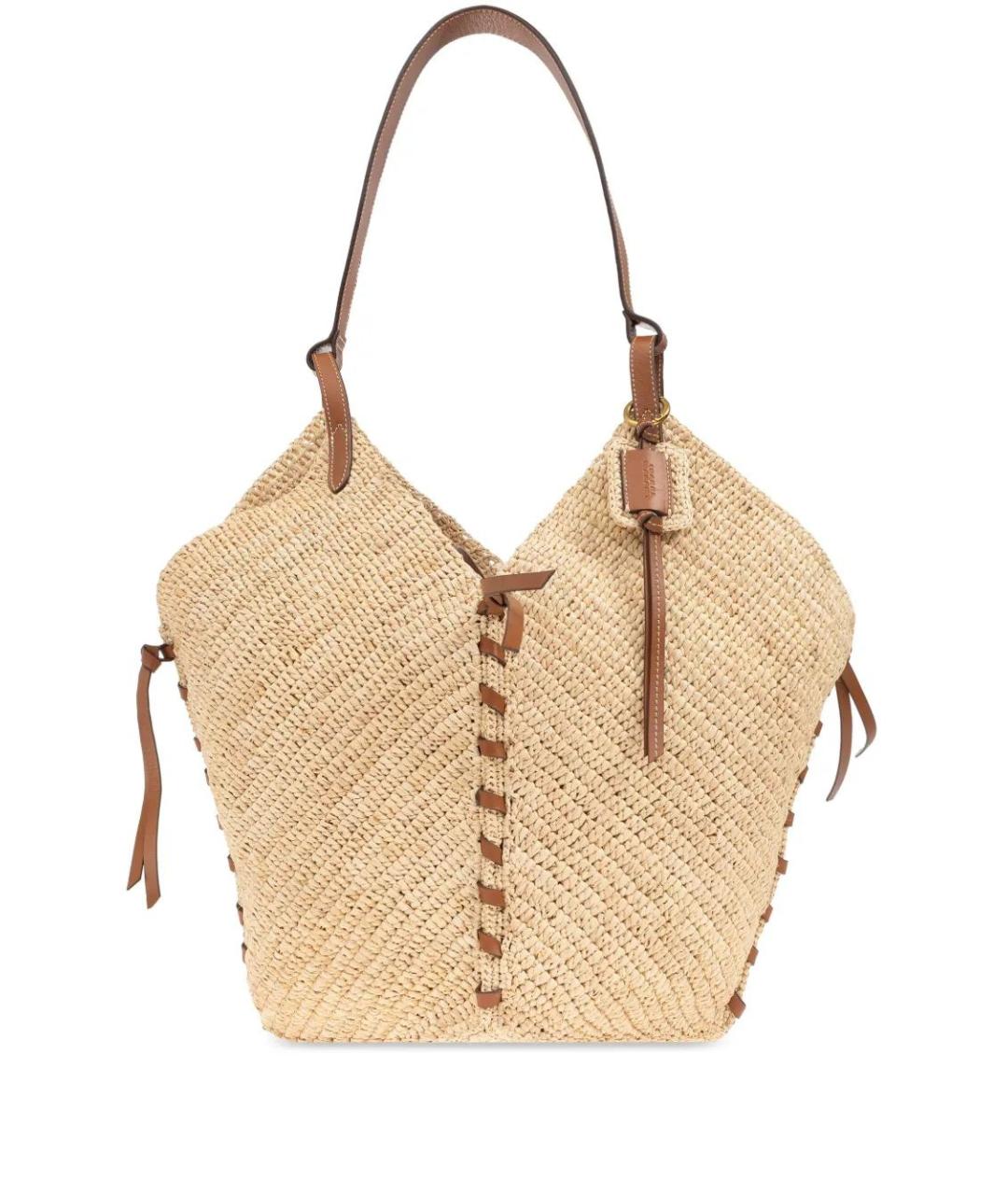 ISABEL MARANT Бежевая пелетеная сумка через плечо, фото 1