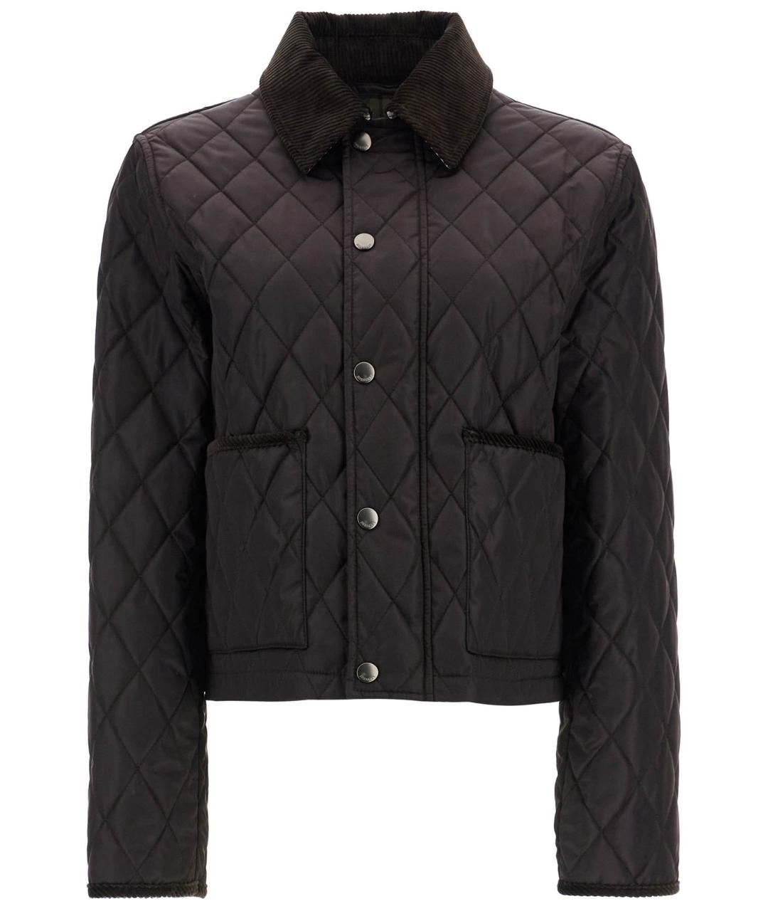 BURBERRY Черная полиамидовая куртка, фото 1