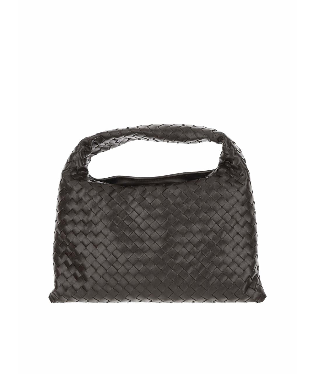 BOTTEGA VENETA Коричневая кожаная сумка через плечо, фото 1