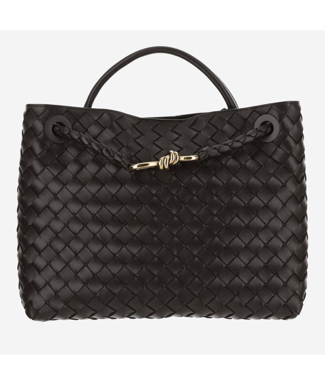 BOTTEGA VENETA Коричневая кожаная сумка тоут, фото 5