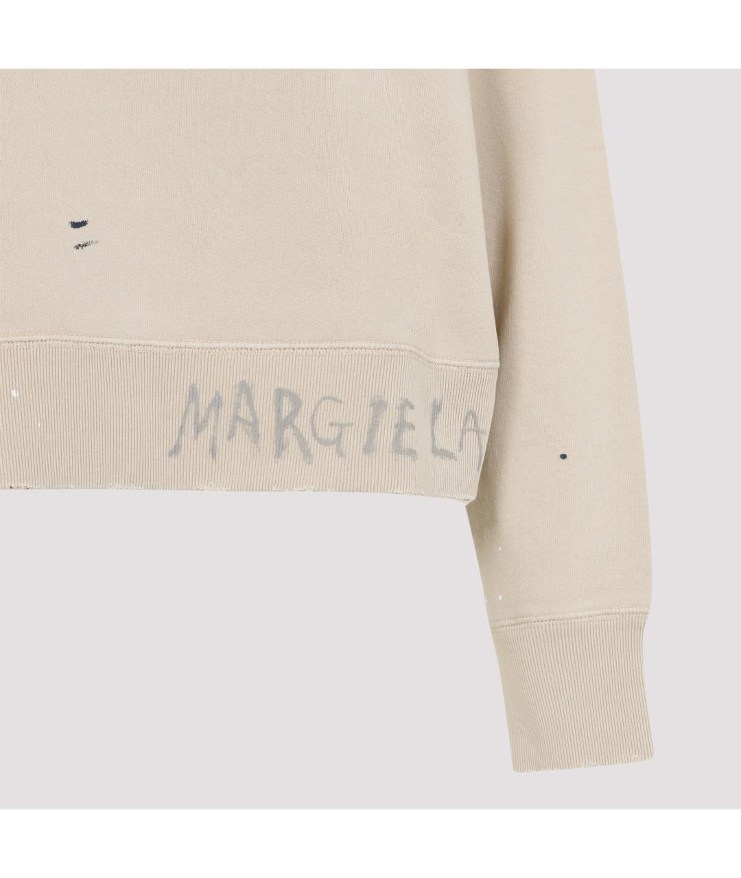 MAISON MARGIELA Бежевый хлопковый джемпер / свитер, фото 5
