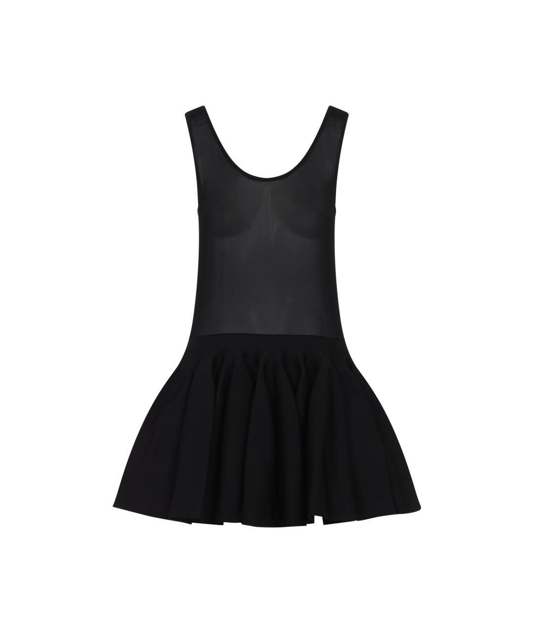 ALAIA Черное вискозное коктейльное платье, фото 1