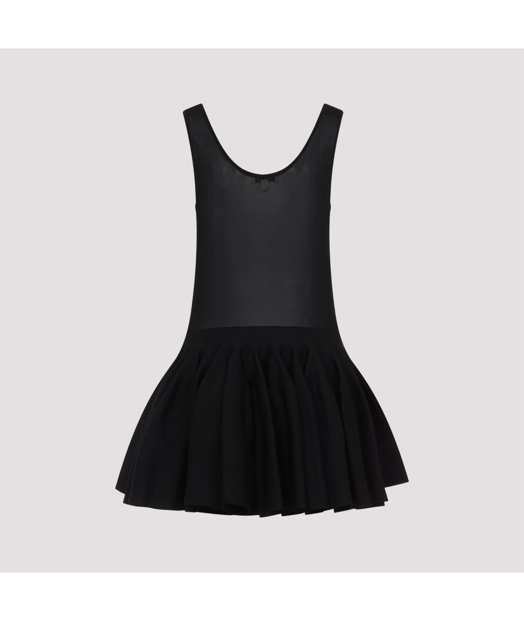 ALAIA Черное вискозное коктейльное платье, фото 3