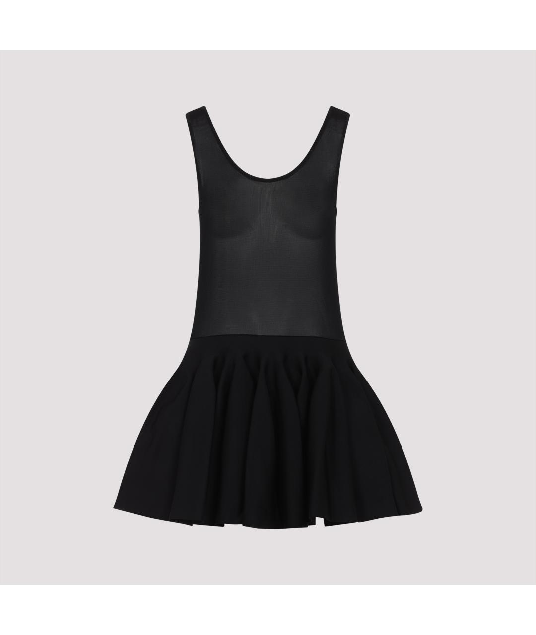ALAIA Черное вискозное коктейльное платье, фото 2